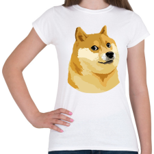 PRINTFASHION Shiba Inu kutyás mém - Női póló - Fehér női póló