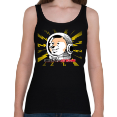 PRINTFASHION SHIBA TO THE MOON - Női atléta - Fekete