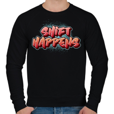 PRINTFASHION shift happens - Férfi pulóver - Fekete férfi pulóver, kardigán