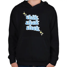 PRINTFASHION Shik Shak Shok - Gyerek kapucnis pulóver - Fekete gyerek pulóver, kardigán