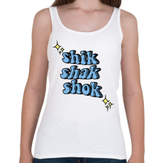 PRINTFASHION Shik Shak Shok - Női atléta - Fehér