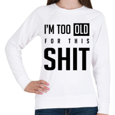 PRINTFASHION Shit 2 - Női pulóver - Fehér női pulóver, kardigán