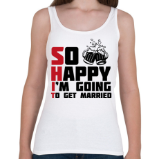 PRINTFASHION Shit - legénybúcsú - Női atléta - Fehér