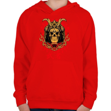 PRINTFASHION Shogun - Gyerek kapucnis pulóver - Piros gyerek pulóver, kardigán