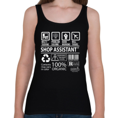 PRINTFASHION Shop assistant - Női atléta - Fekete