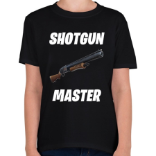 PRINTFASHION Shotgun Master - Fortnite (Fehér) - Gyerek póló - Fekete gyerek póló