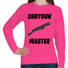PRINTFASHION Shotgun Master - Fortnite (Fekete) - Női pulóver - Fukszia női pulóver, kardigán