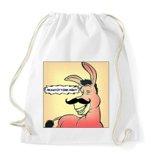 PRINTFASHION Shrek - szamár - Sportzsák, Tornazsák - Fehér tornazsák