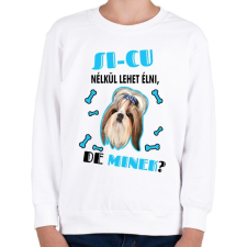 PRINTFASHION Si-cu nélkül lehet élni, de minek? - Gyerek pulóver - Fehér gyerek pulóver, kardigán