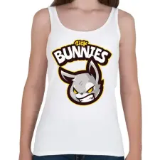 PRINTFASHION Sick Bunnies - Női atléta - Fehér női trikó