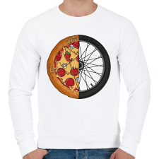 PRINTFASHION Sick riders crew - Férfi pulóver - Fehér férfi pulóver, kardigán
