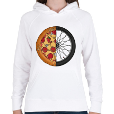 PRINTFASHION Sick riders crew - Női kapucnis pulóver - Fehér