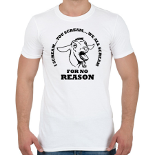 PRINTFASHION Sikító kecske - Férfi póló - Fehér férfi póló