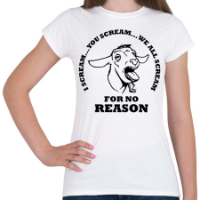 PRINTFASHION Sikító kecske - Női póló - Fehér női póló