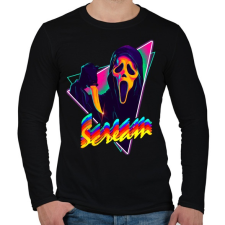 PRINTFASHION Sikoly - Férfi hosszú ujjú póló - Fekete férfi póló