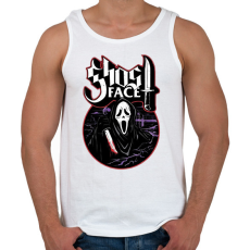 PRINTFASHION Sikoly - ghost face - Férfi atléta - Fehér