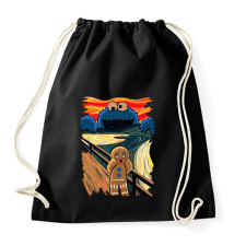 PRINTFASHION Sikoly - Mézi & Sütiszörny - Sportzsák, Tornazsák - Fekete tornazsák