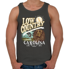 PRINTFASHION Síkság - Férfi atléta - Sötétszürke