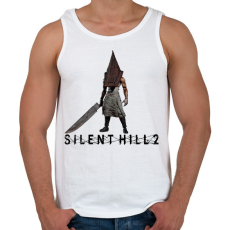 PRINTFASHION Silent hill 2 pyramid head - Férfi atléta - Fehér