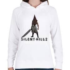 PRINTFASHION Silent hill 2 pyramid head - Női kapucnis pulóver - Fehér női pulóver, kardigán