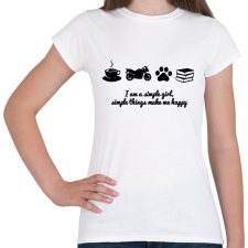 PRINTFASHION simlpe things - Női póló - Fehér női póló