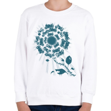 PRINTFASHION SIMPLE - Gyerek pulóver - Fehér