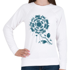 PRINTFASHION SIMPLE - Női pulóver - Fehér