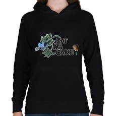PRINTFASHION sims.cowplant - Női kapucnis pulóver - Fekete