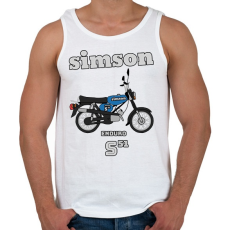 PRINTFASHION Simson  - Férfi atléta - Fehér