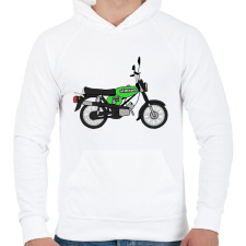 PRINTFASHION Simson  - Férfi kapucnis pulóver - Fehér férfi pulóver, kardigán
