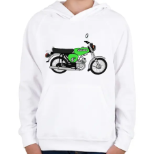 PRINTFASHION Simson  - Gyerek kapucnis pulóver - Fehér gyerek pulóver, kardigán