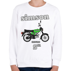 PRINTFASHION Simson  - Gyerek pulóver - Fehér