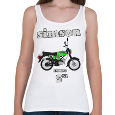 PRINTFASHION Simson  - Női atléta - Fehér női trikó