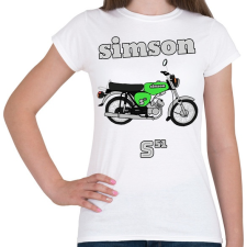 PRINTFASHION Simson  - Női póló - Fehér női póló