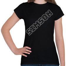 PRINTFASHION SIMSON  - Női póló - Fekete női póló