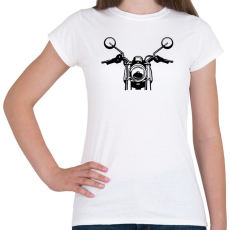 PRINTFASHION Simson S50 S51 Motorbicikli Elülső - Női póló - Fehér
