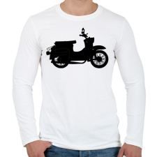 PRINTFASHION simson schwalbe - Férfi hosszú ujjú póló - Fehér férfi póló