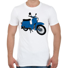 PRINTFASHION Simson Schwalbe - Férfi póló - Fehér férfi póló