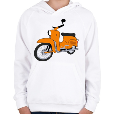 PRINTFASHION Simson schwalbe  - Gyerek kapucnis pulóver - Fehér