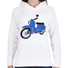 PRINTFASHION Simson schwalbe  - Női kapucnis pulóver - Fehér női pulóver, kardigán