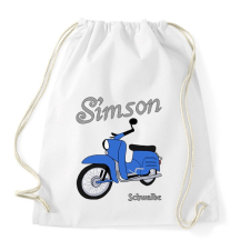 PRINTFASHION Simson schwalbe  - Sportzsák, Tornazsák - Fehér tornazsák