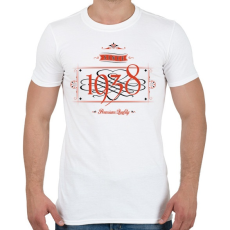 PRINTFASHION since-1938-red-black - Férfi póló - Fehér