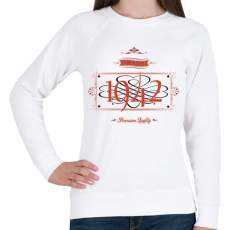 PRINTFASHION since-1942-red-black - Női pulóver - Fehér
