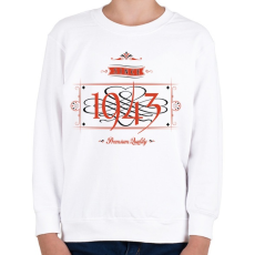 PRINTFASHION since-1943-red-black - Gyerek pulóver - Fehér