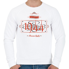PRINTFASHION since-1944-red-black - Férfi pulóver - Fehér
