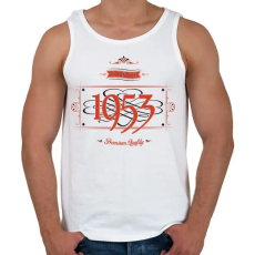 PRINTFASHION since-1953-red-black - Férfi atléta - Fehér