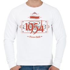 PRINTFASHION since-1954-red-black - Férfi pulóver - Fehér