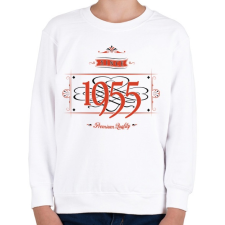 PRINTFASHION since-1955-red-black - Gyerek pulóver - Fehér gyerek pulóver, kardigán