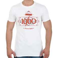 PRINTFASHION since-1960-red-black - Férfi póló - Fehér