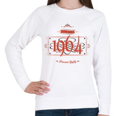 PRINTFASHION since-1964-red-black - Női pulóver - Fehér